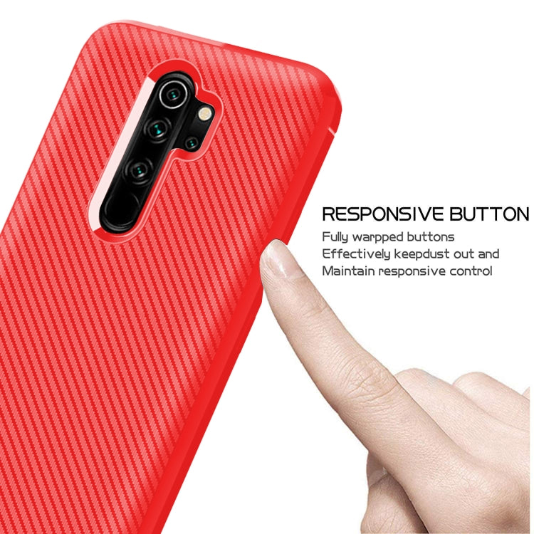 For Xiaomi Mi Note 10 Lite Carbon Fiber Texture Shockproof TPU Protective Case