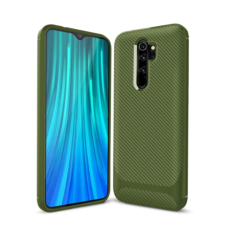 For Xiaomi Mi Note 10 Lite Carbon Fiber Texture Shockproof TPU Protective Case