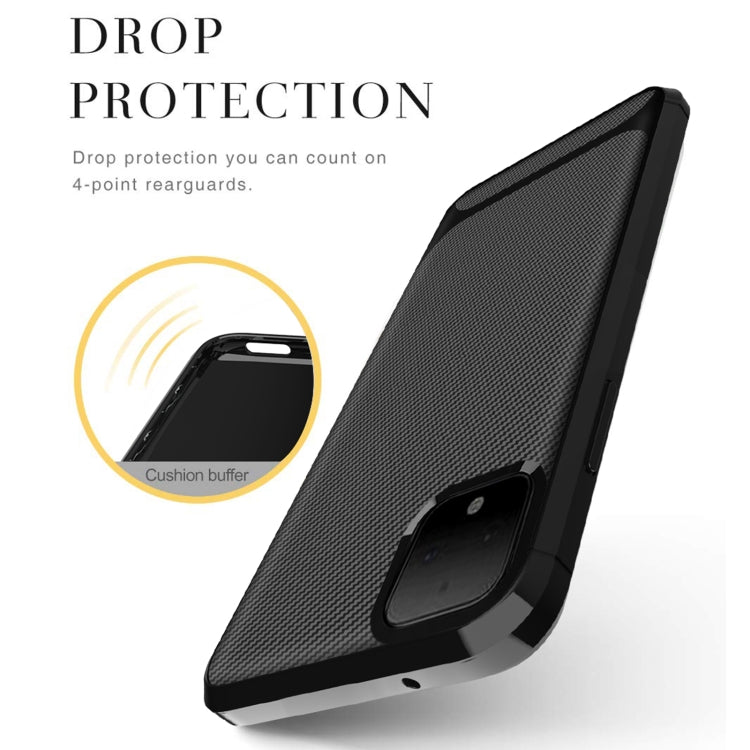 For Huawei Y5P 2020 / Honor 9S (Global Version) Carbon Fiber Texture Shockproof TPU Protective Case