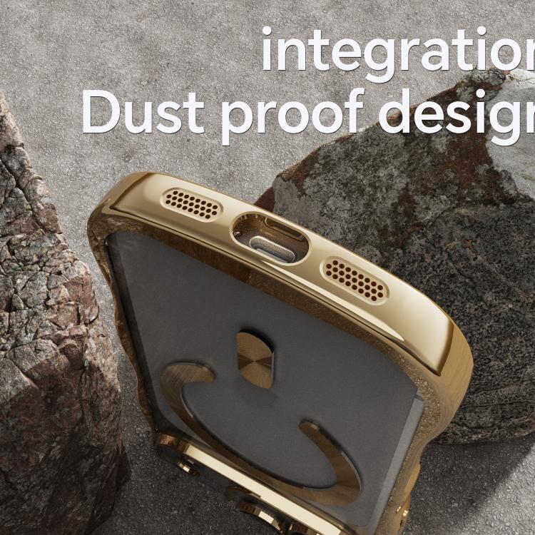 For iPhone 17 Pro Max Big Wave Electroplating MagSafe Magnetic Phone Case