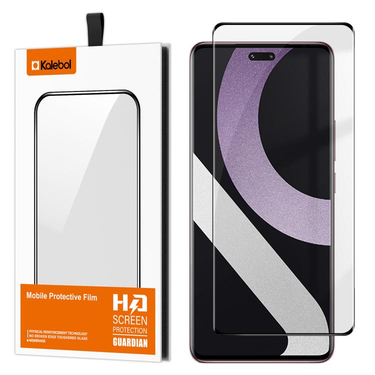 For Xiaomi Civi 2 Kalebol Curved High-Aluminum Screen-Printed Full-Coverage Anti-Fingerprint Black-Bordered HD Tempered Glass Film