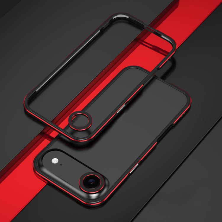 For iPhone Air Aurora Series Lens Protector + Metal Frame Phone Case