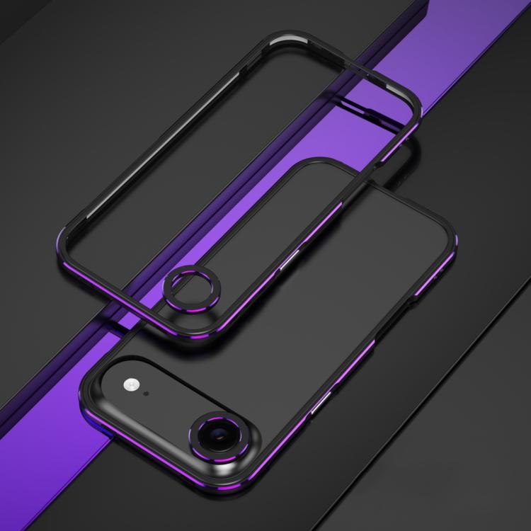 For iPhone Air Aurora Series Lens Protector + Metal Frame Phone Case
