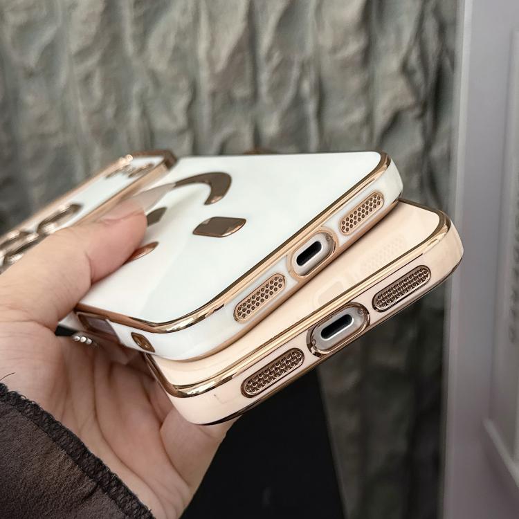 For iPhone 17 Pro Pupil Side Electroplated Loves MagSafe TPU Phone Case
