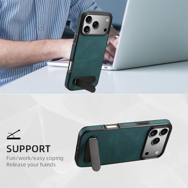 For iPhone 17 Pro Max Skin-feel MagSafe Phone Case with Holder