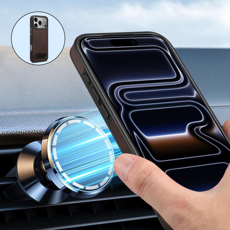 For iPhone 17 Pro Max Skin-feel MagSafe Phone Case with Holder