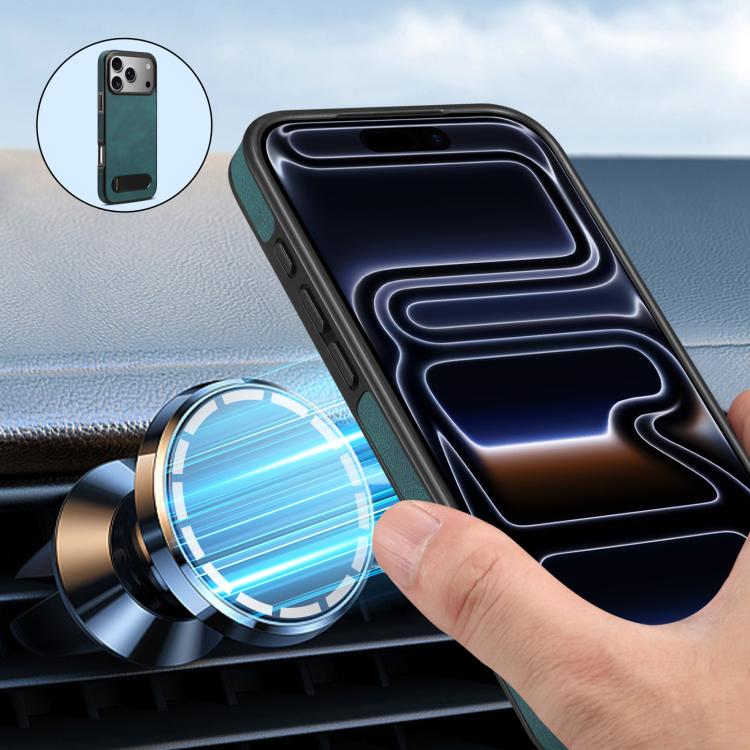 For iPhone 17 Pro Skin-feel MagSafe Phone Case with Holder