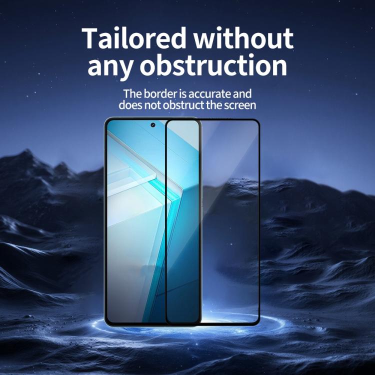 For vivo iQOO 11S Do As You Wish Silk Screen Printed HD Tempered Glass Film - Black