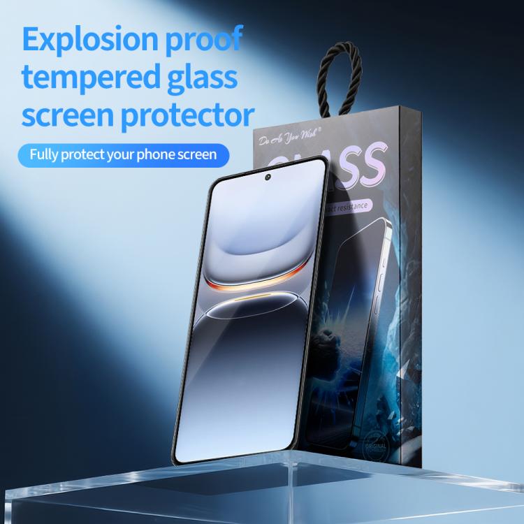 For vivo iQOO 13 Do As You Wish Silk Screen Printed HD Tempered Glass Film - Black