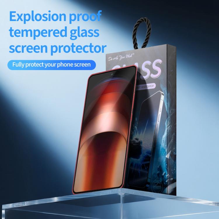 For vivo iQOO Neo9 Do As You Wish Silk Screen Printed HD Tempered Glass Film - Black