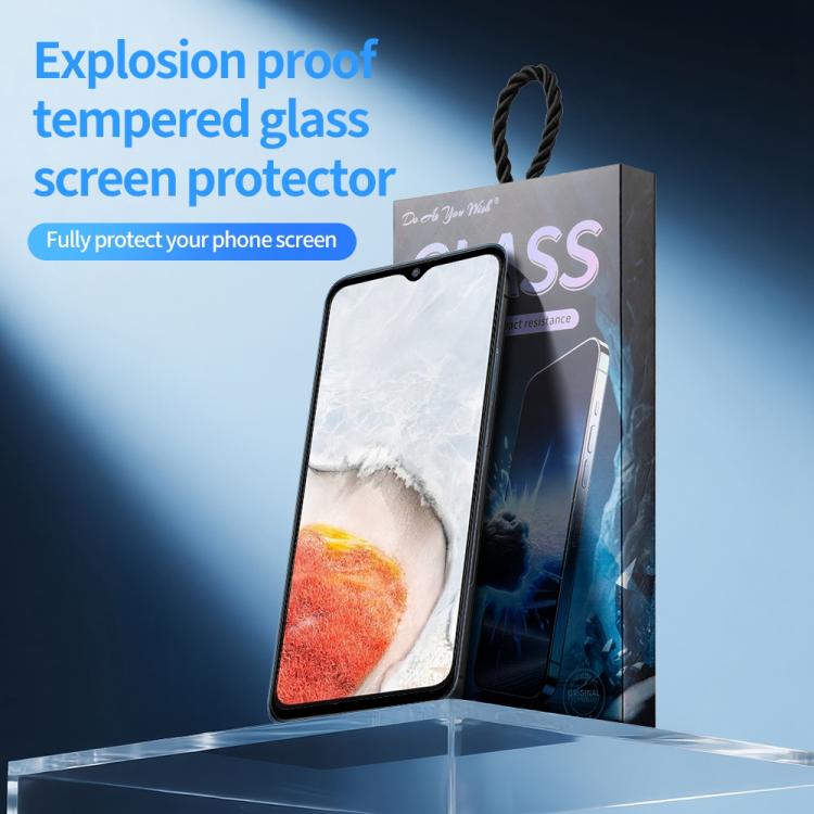 For vivo iQOO U5x Do As You Wish Silk Screen Printed HD Tempered Glass Film - Black