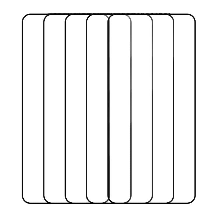 For vivo iQOO 8 5pcs / Pack Do As You Wish Silk Screen Printed HD Tempered Glass Film - Black