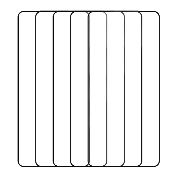 For vivo iQOO 9 5pcs / Pack Do As You Wish Silk Screen Printed HD Tempered Glass Film - Black