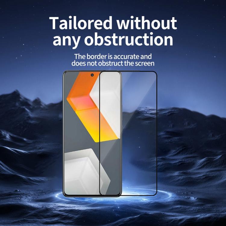 For vivo iQOO 9 SE / Neo3 5pcs / Pack Do As You Wish Silk Screen Printed HD Tempered Glass Film - Black