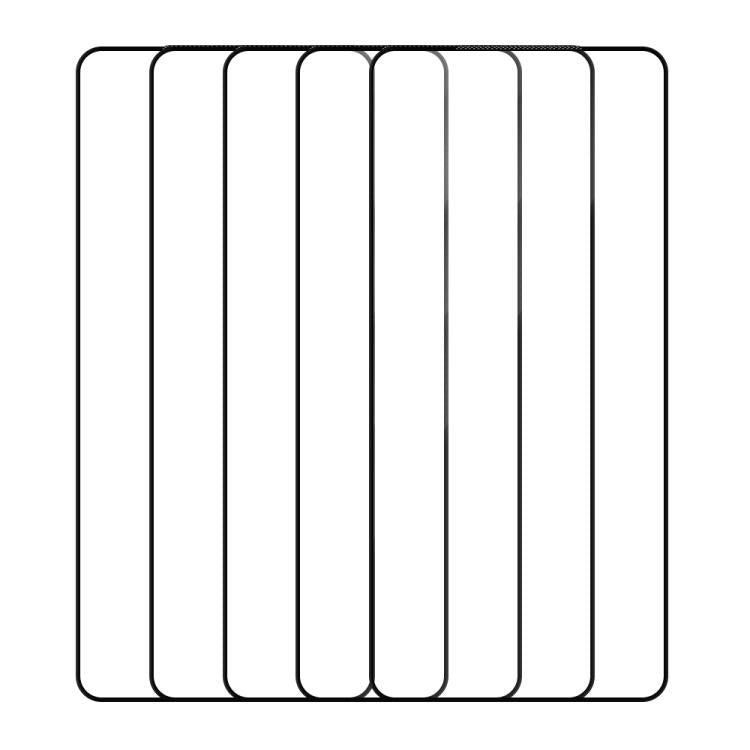 For vivo iQOO 12 5pcs / Pack Do As You Wish Silk Screen Printed HD Tempered Glass Film - Black