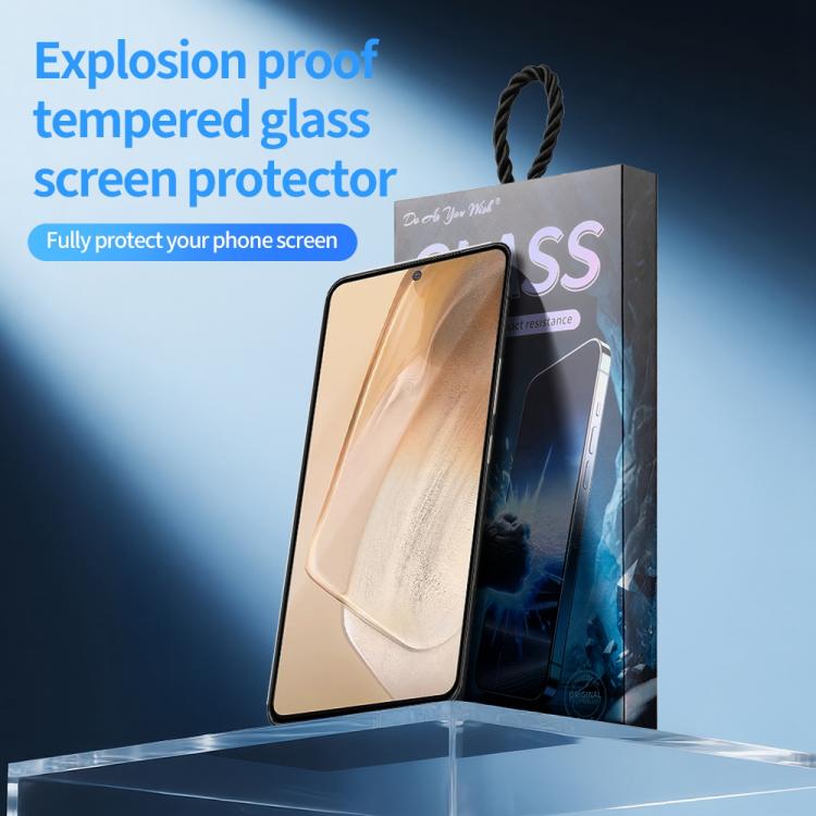 For vivo iQOO Neo5 5pcs / Pack Do As You Wish Silk Screen Printed HD Tempered Glass Film - Black