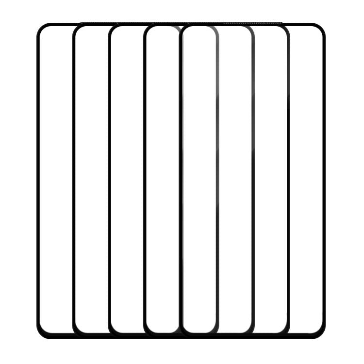 For vivo iQOO Neo5 SE 5pcs / Pack Do As You Wish Silk Screen Printed HD Tempered Glass Film - Black
