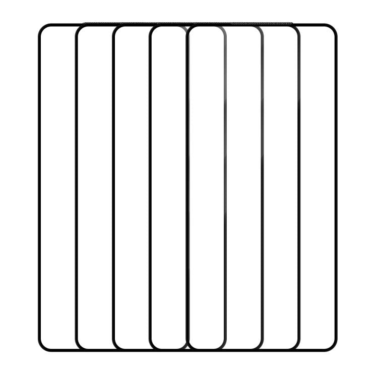 For vivo iQOO Neo7 SE 5pcs / Pack Do As You Wish Silk Screen Printed HD Tempered Glass Film - Black