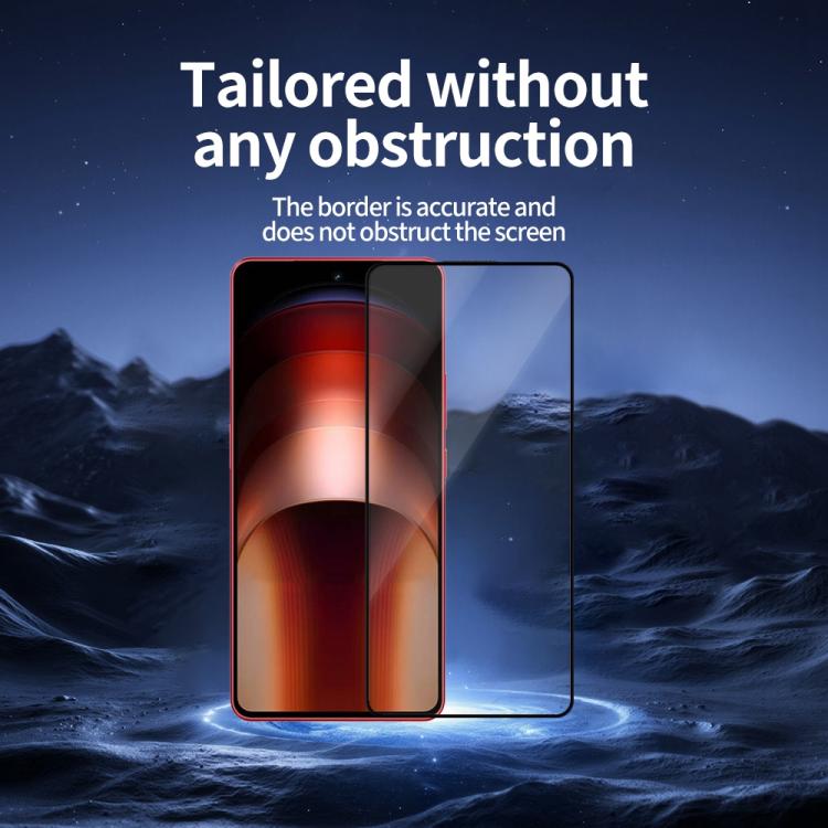 For vivo iQOO Neo9 5pcs / Pack Do As You Wish Silk Screen Printed HD Tempered Glass Film - Black
