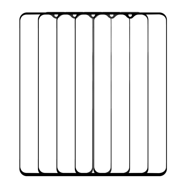 For vivo iQOO U5 5pcs / Pack Do As You Wish Silk Screen Printed HD Tempered Glass Film - Black