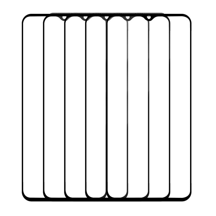 For vivo iQOO U5e 5pcs / Pack Do As You Wish Silk Screen Printed HD Tempered Glass Film - Black