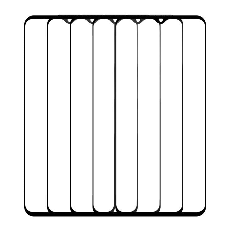 For vivo iQOO U5x 5pcs / Pack Do As You Wish Silk Screen Printed HD Tempered Glass Film - Black