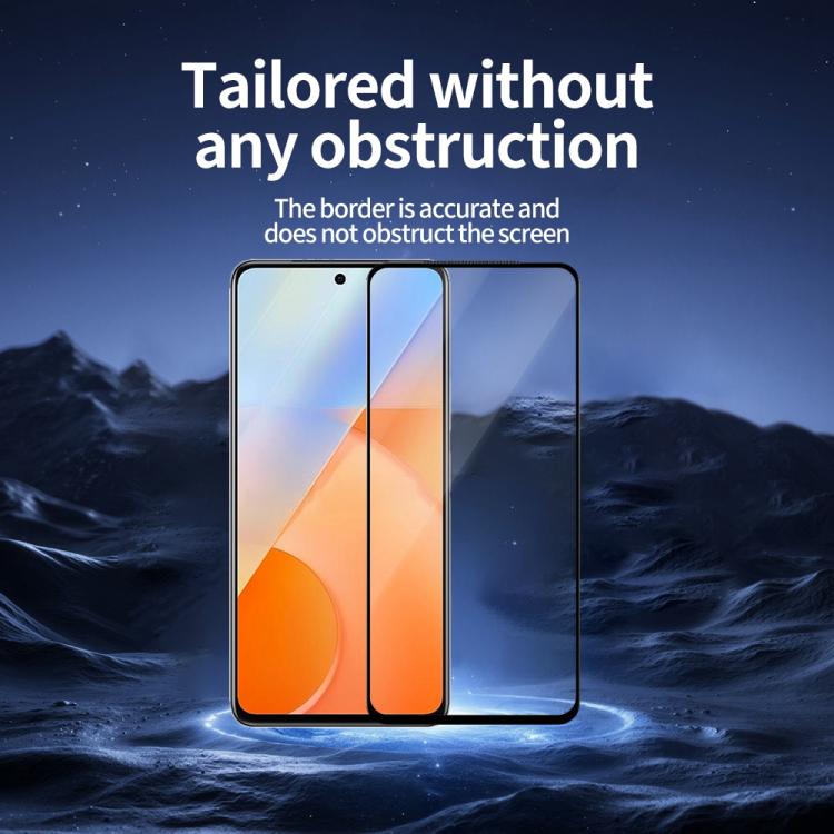 For vivo iQOO Z5 5G 5pcs / Pack Do As You Wish Silk Screen Printed HD Tempered Glass Film - Black
