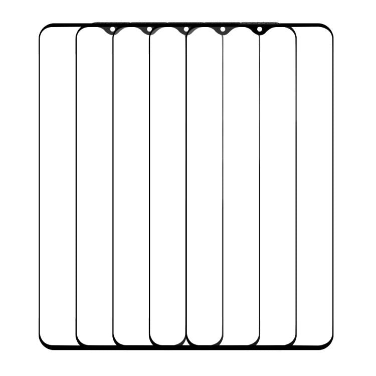 For vivo iQOO Z5x 5pcs / Pack Do As You Wish Silk Screen Printed HD Tempered Glass Film - Black