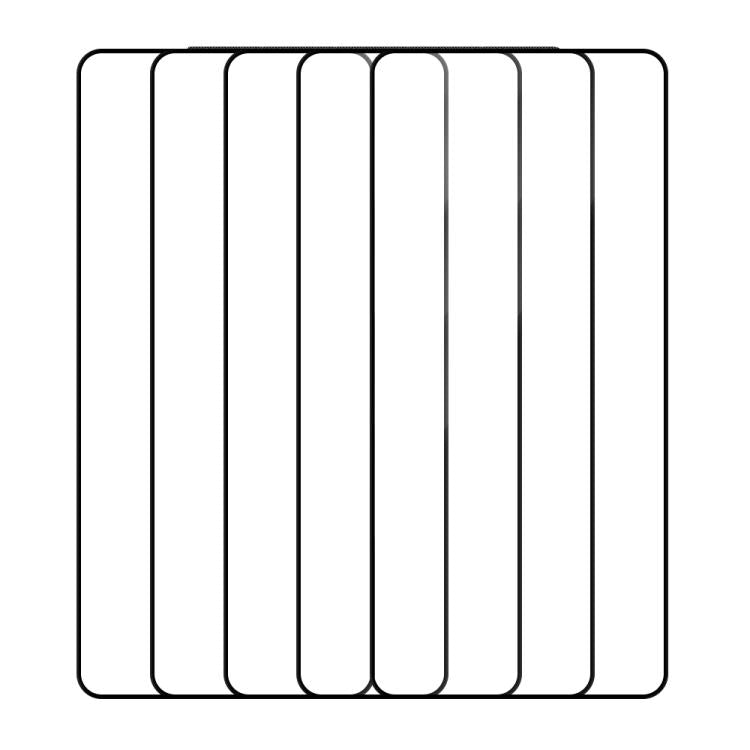 For vivo iQOO Z9 5G 5pcs / Pack Do As You Wish Silk Screen Printed HD Tempered Glass Film - Black