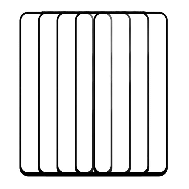 For vivo iQOO Z9x 5G 5pcs / Pack Do As You Wish Silk Screen Printed HD Tempered Glass Film - Black