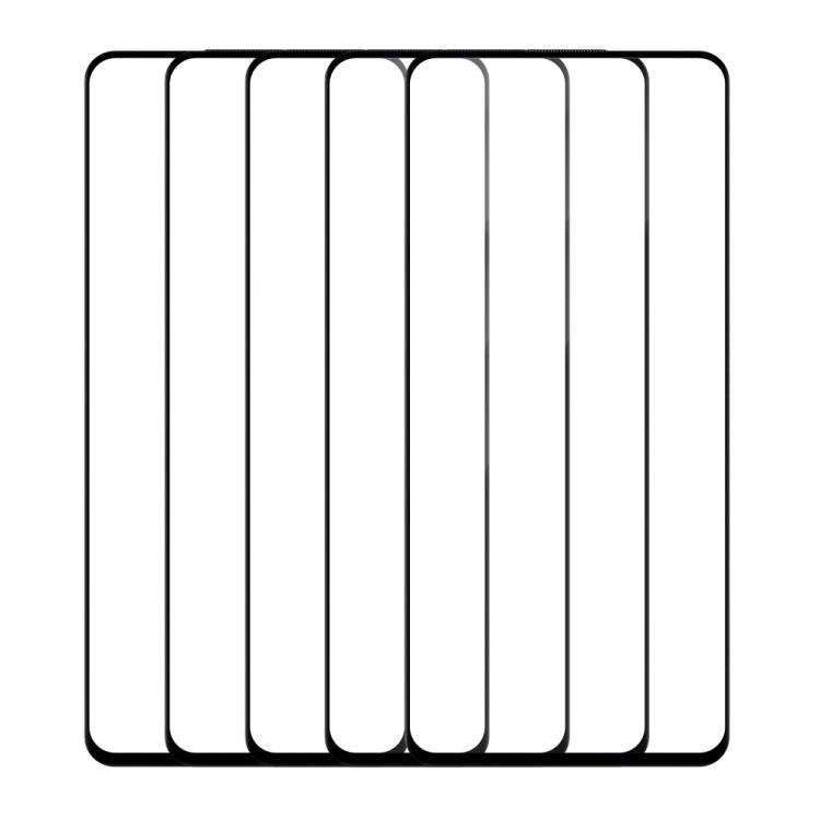 For OnePlus 9RT 5G 5pcs / Pack Do As You Wish Silk Screen Printed HD Tempered Glass Film - Black