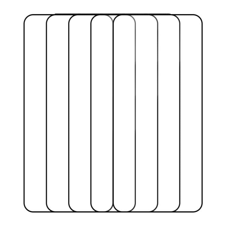 For OnePlus 10T 5pcs / Pack Do As You Wish Silk Screen Printed HD Tempered Glass Film - Black