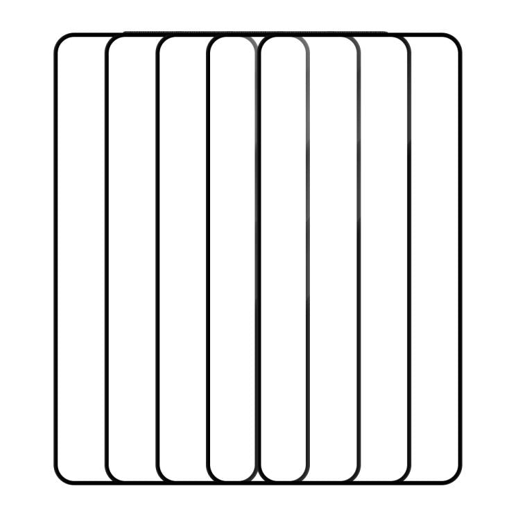 For OnePlus Ace 2V 5pcs / Pack Do As You Wish Silk Screen Printed HD Tempered Glass Film - Black