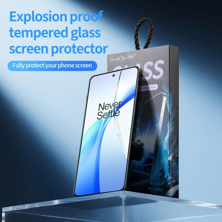 For OnePlus Ace 3V 5pcs / Pack Do As You Wish Silk Screen Printed HD Tempered Glass Film - Black
