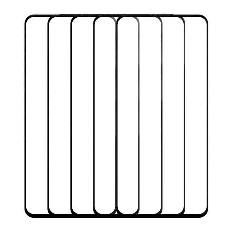 For OnePlus Nord 2 5G 5pcs / Pack Do As You Wish Silk Screen Printed HD Tempered Glass Film - Black