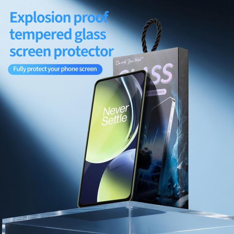 For OnePlus Nord CE 3 Lite 5pcs / Pack Do As You Wish Silk Screen Printed HD Tempered Glass Film - Black