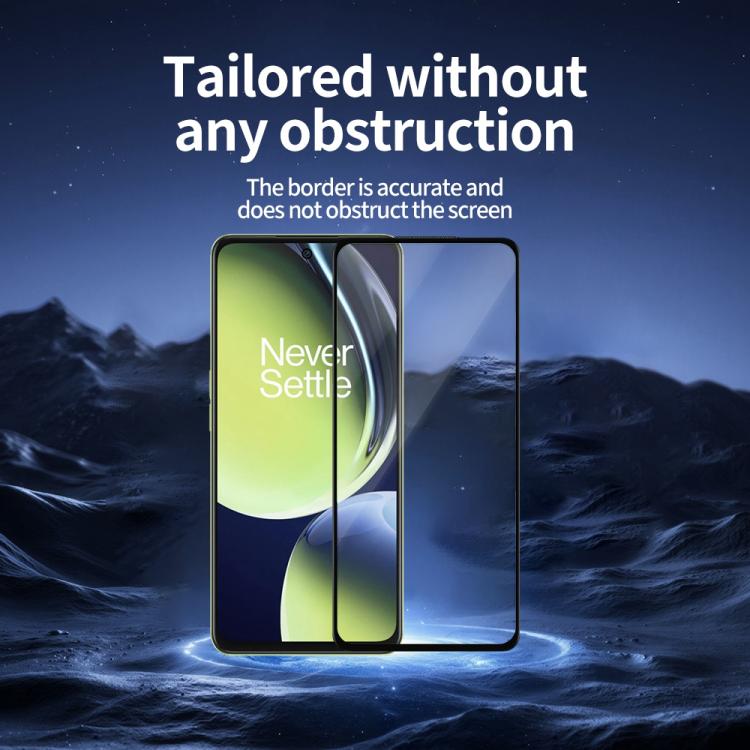 For OnePlus Nord CE 3 Lite 5pcs / Pack Do As You Wish Silk Screen Printed HD Tempered Glass Film - Black