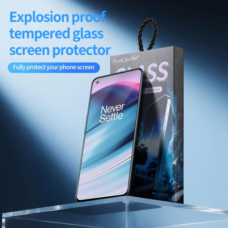 For OnePlus Nord CE 5G 5pcs / Pack Do As You Wish Silk Screen Printed HD Tempered Glass Film - Black