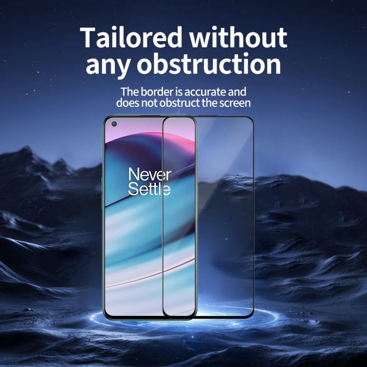 For OnePlus Nord CE 5G 5pcs / Pack Do As You Wish Silk Screen Printed HD Tempered Glass Film - Black