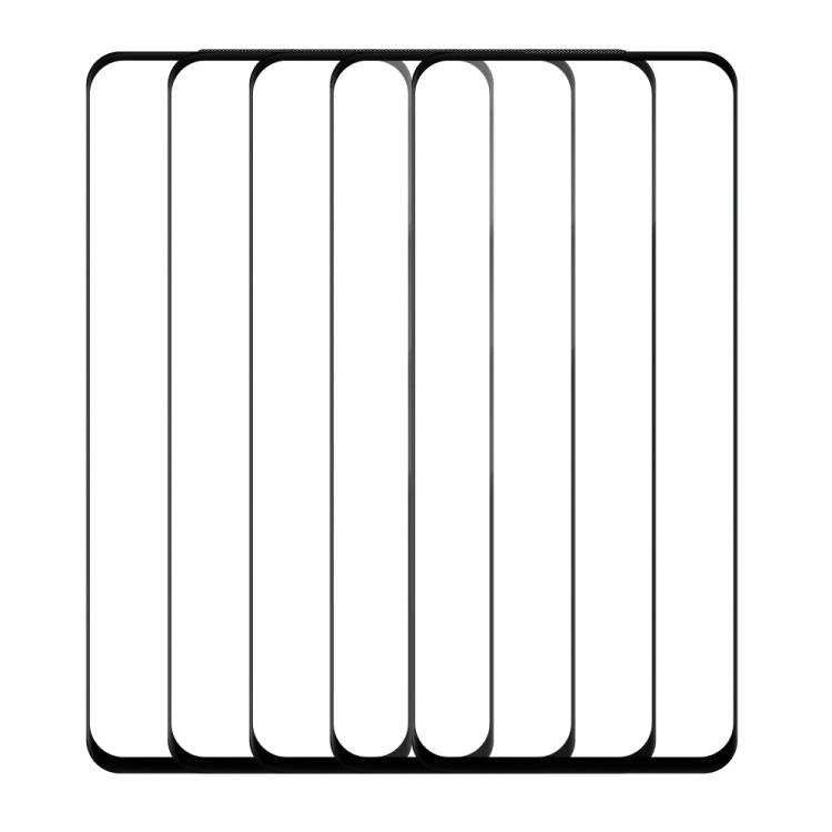For OnePlus Nord N10 5G 5pcs / Pack Do As You Wish Silk Screen Printed HD Tempered Glass Film - Black