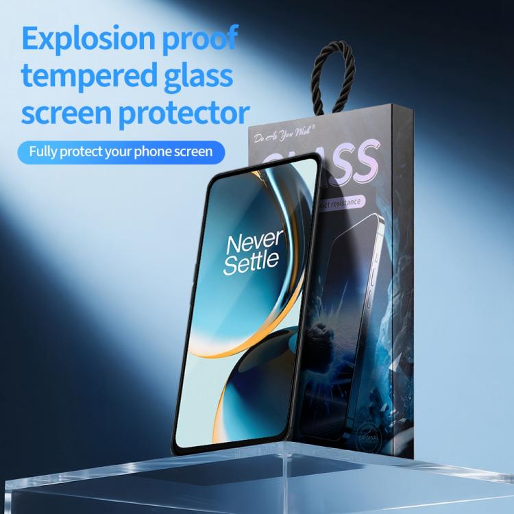 For OnePlus Nord N30 5pcs / Pack Do As You Wish Silk Screen Printed HD Tempered Glass Film - Black
