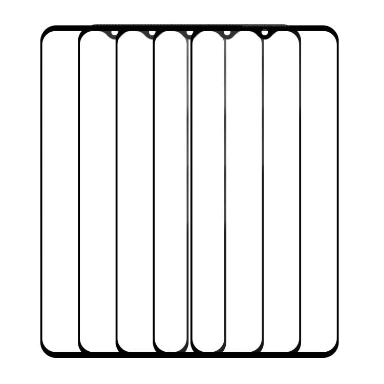 For OnePlus Nord N300 5G 5pcs / Pack Do As You Wish Silk Screen Printed HD Tempered Glass Film - Black