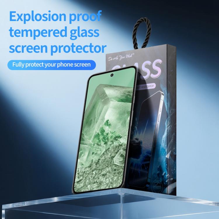 For Google Pixel 8 5pcs / Pack Do As You Wish Silk Screen Printed HD Tempered Glass Film - Black