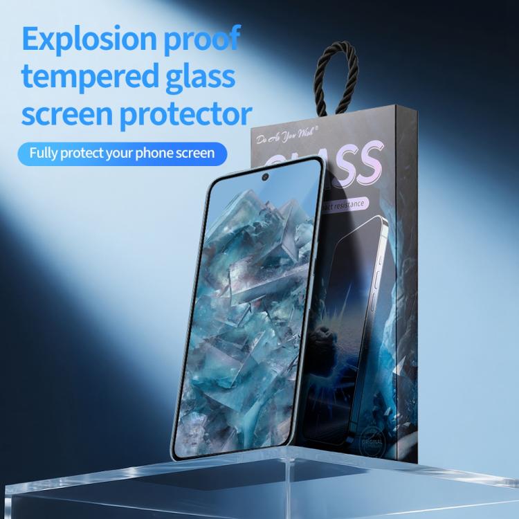 For Google Pixel 8 Pro 5pcs / Pack Do As You Wish Silk Screen Printed HD Tempered Glass Film - Black