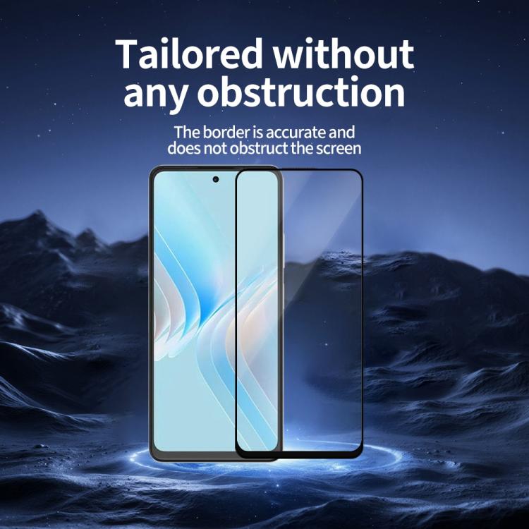 For Meizu Note 21 Pro Do As You Wish Silk Screen Printed HD Tempered Glass Film - Black