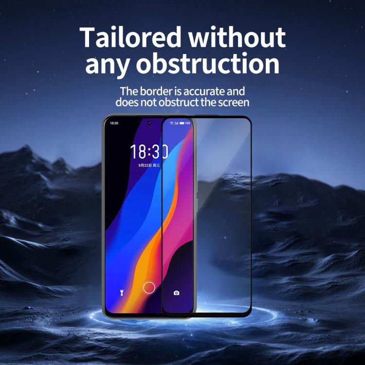 For Meizu 18x 5pcs / Pack Do As You Wish Silk Screen Printed HD Tempered Glass Film - Black