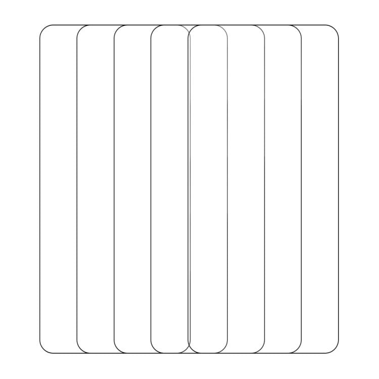 For Meizu 21 Note 5pcs / Pack Do As You Wish Silk Screen Printed HD Tempered Glass Film - Black