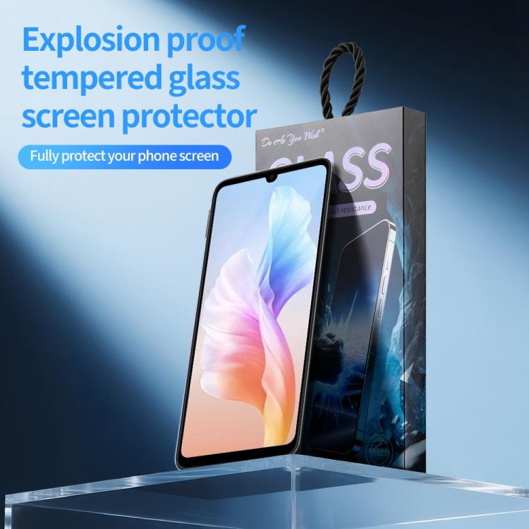 For Meizu Note 21 5pcs / Pack Do As You Wish Silk Screen Printed HD Tempered Glass Film - Black