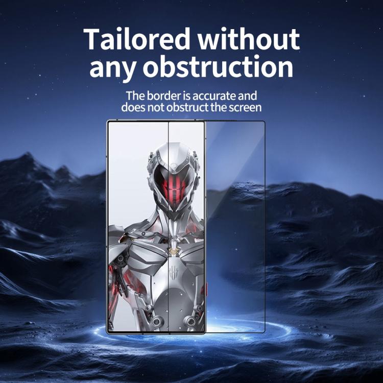 For ZTE nubia RedMagic 8 Pro Do As You Wish Silk Screen Printed HD Tempered Glass Film - Black