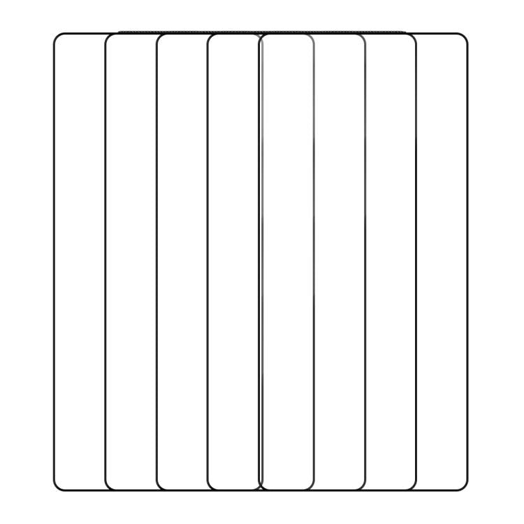 For ZTE nubia RedMagic 10 Pro 5pcs / Pack Do As You Wish Silk Screen Printed HD Tempered Glass Film - Black